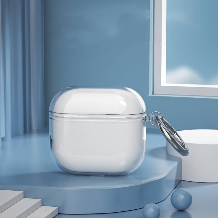 Husa protectie casti wireless, THD, compatibila Apple Airpods 4 si Apple Airpods 4 Active Noise Cancellation, transparenta