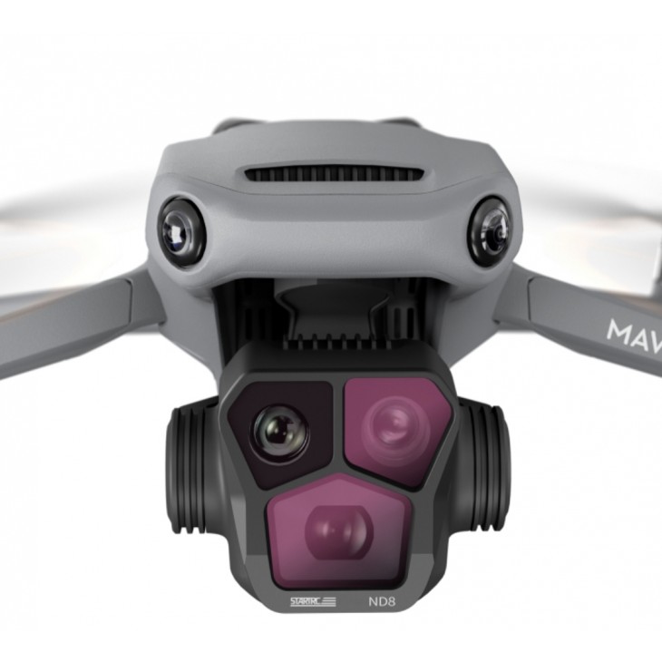 Set profesional 4 filtre, STARTRC, compatibile cu DJI Mavic 3 Pro, ND8, ND16, ND32, ND64, cadru aluminiu