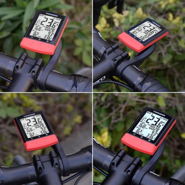 Computer pentru biciclete, ThinkRider BC108, GPS, monitorizare date ciclism, ecran 2.3", suport BLE 4.0 ANT+
