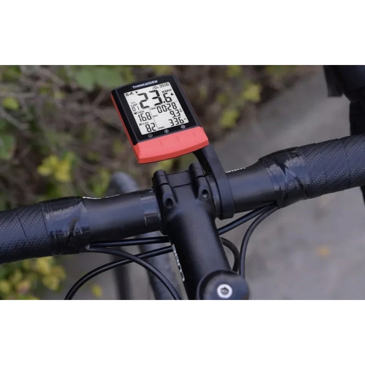 Computer pentru biciclete, ThinkRider BC108, GPS, monitorizare date ciclism, ecran 2.3", suport BLE 4.0 ANT+