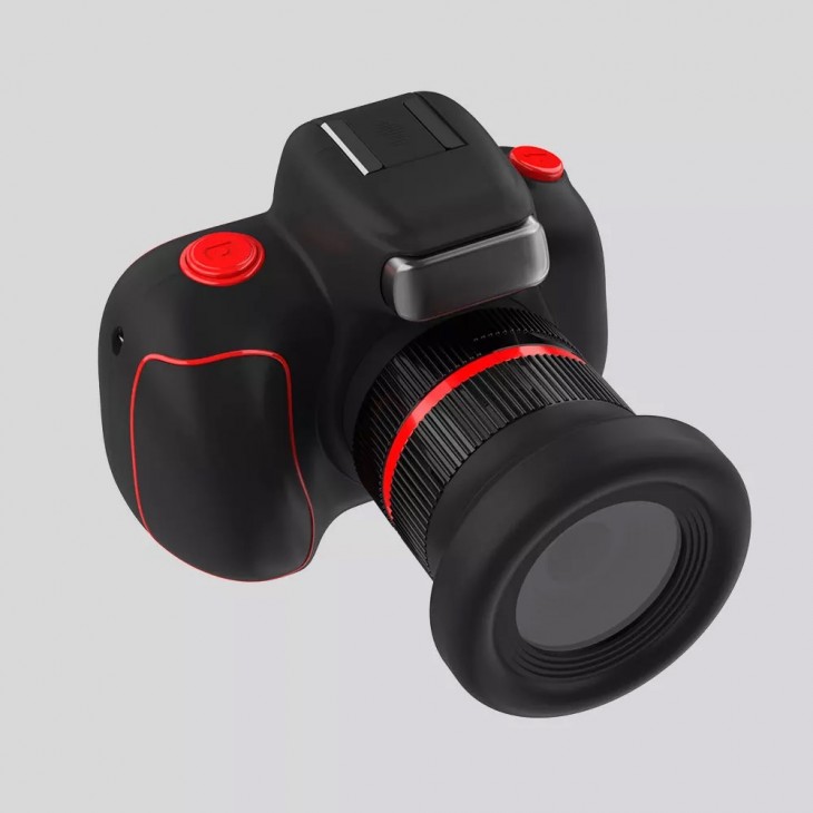 Camera foto digitala pentru copii, THD Pixels D6PRO, aspect DSLR, rezolutie foto 18 megapixeli, video FullHD, focalizare automata, neagra