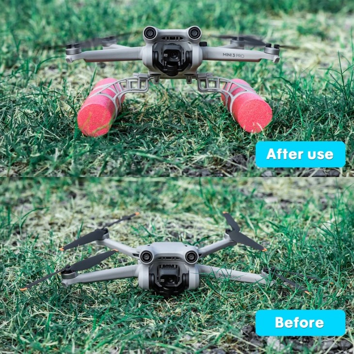 Tren pentru aterizarea pe apa marca STARTRC destinat dronei DJI Mini 3 Pro