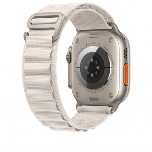 Curea THD Alpine Loop, compatibila cu Apple Watch Ultra 49 mm/Apple Watch 42/44/45 mm, marime universala, culoarea alba