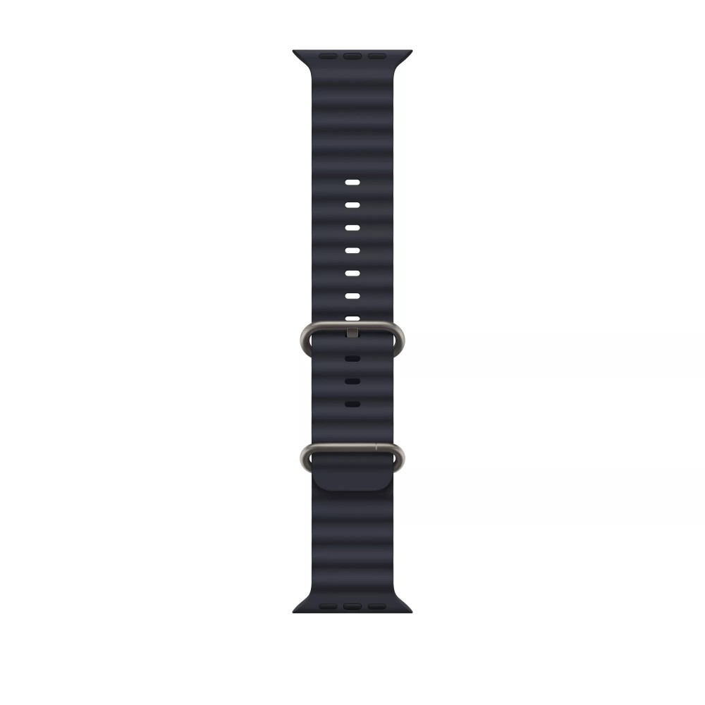Curea THD Ocean Band, compatibila cu Apple Watch Ultra 49 mm/Apple Watch 42/44/45 mm, marime universala, culoarea negru
