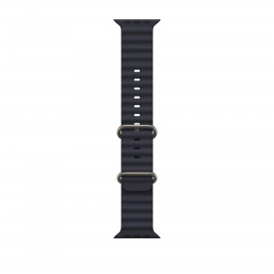 Curea THD Ocean Band, compatibila cu Apple Watch Ultra 49 mm/Apple Watch 42/44/45 mm, marime universala, culoarea negru