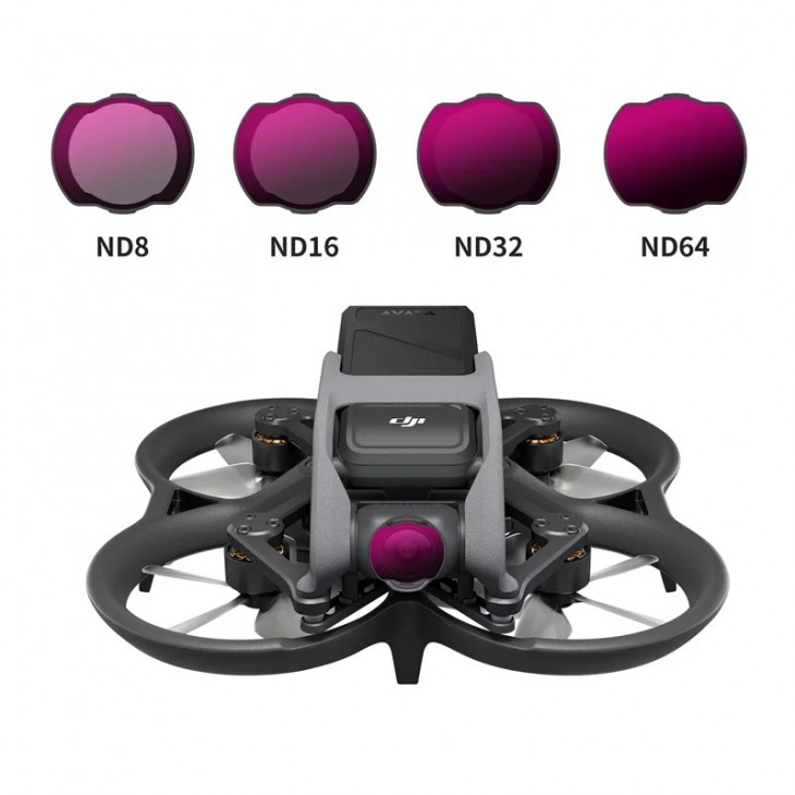 Set profesional 4 filtre, STARTRC, compatibile cu DJI Avata, ND8, ND16, ND32, ND64, cadru aluminiu