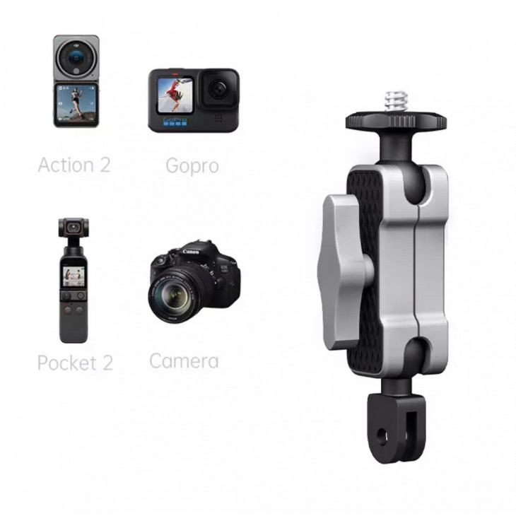 Sistem multifunctional STARTRC pentru montare camera video sport GoPro, DJI Action, Insta 360, rotula cold shoe, surub 1/4