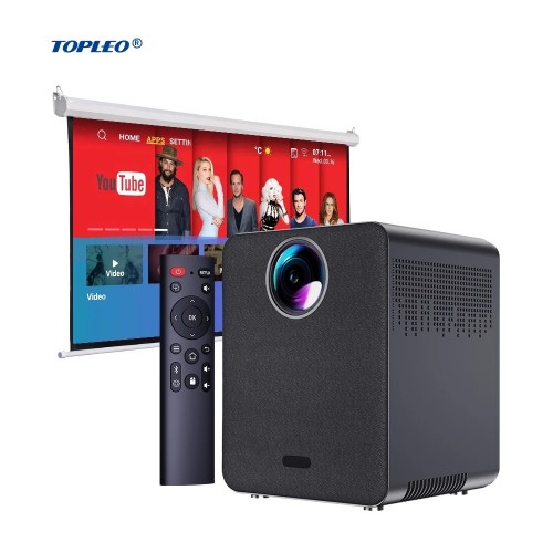 Videoproiector Topleo i96 T3, Android 9.0, portabil, Full HD, WiFI, bluetooth, 150 ANSI