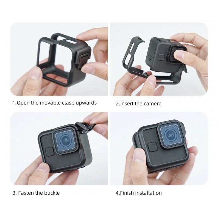 Cadru de protectie marca Telesin pentru camera GoPro Hero 11 Mini, culoarea negru