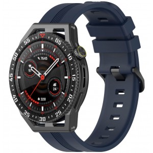 Curea Bratara THD pentru Huawei Watch GT3 Pro, Huawei Watch GT 46 mm, Huawei GT 3 SE, albastru denim