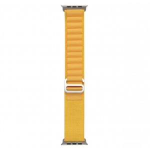 Curea THD Alpine Loop, compatibila cu Apple Watch Ultra2 49 mm, Apple Watch 45 mm seria 9, Apple Watch SE 44 mm, marime universala, culoarea galben