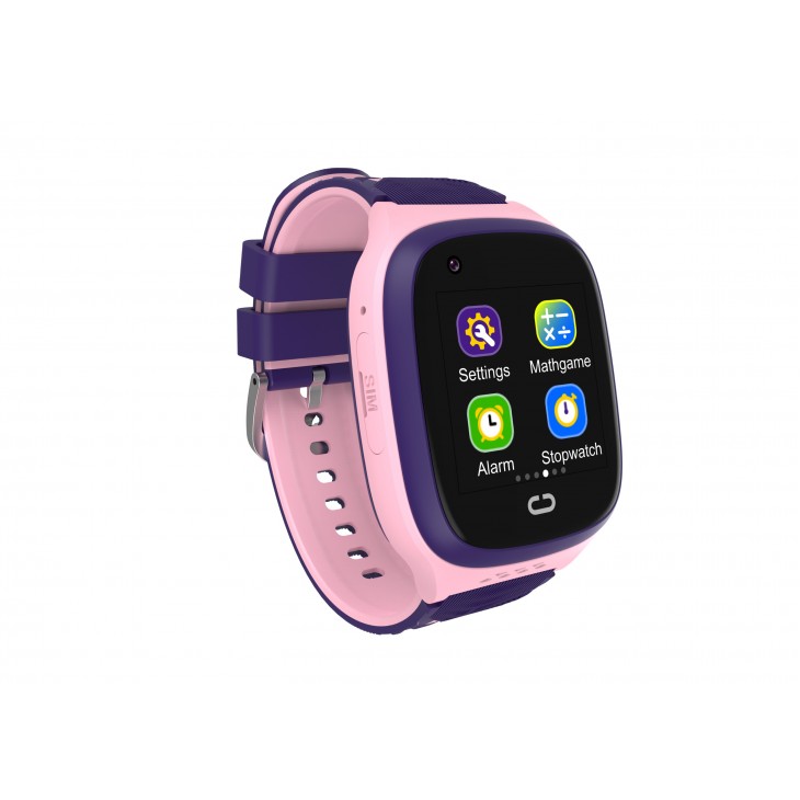 Ceas smartwatch copii, Valdus LT31E, Nano SIM 4G, functie telefon, apel video, GPS, buton SOS, roz