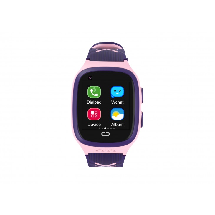 Ceas smartwatch copii, Valdus LT31E, Nano SIM 4G, functie telefon, apel video, GPS, buton SOS, roz