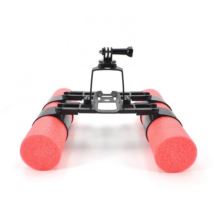 Tren pentru aterizarea pe apa marca STARTRC destinat dronelor DJI Air 2/Air 2S echipat cu conector superior pentru camera GoPro