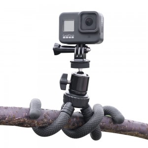 Trepied flexibil marca Surewo cu cap rotativ pentru camera sport GoPro, DSLR, camera mirrorless