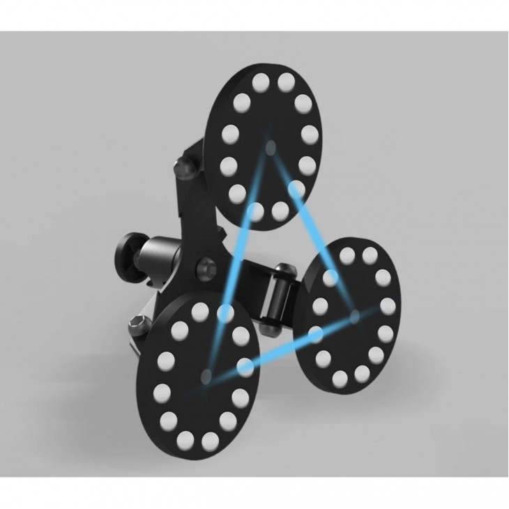 Ventuza magnetica Surewo atasare GoPro Hero 13,12,11,10,9,8,7,6,5 pe masina sau obiecte metalice, baza tripla