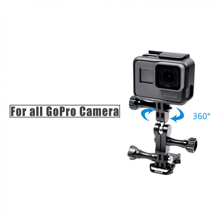 Suport din aluminiu cu bila rotativa, marca Surewo pentry GoPro Hero 13, 12, 11, 10, 9, 8, 7, 6, 5, DJI Osmo Action, YI, Campark, AKASO si altele