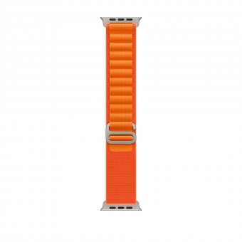 Curea THD Alpine Loop, compatibila Apple Watch Ultra2 49 mm, Apple Watch 45 mm seria 9, Apple Watch SE 44 mm, marime universala, culoarea portocaliu