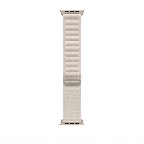 Curea THD Alpine Loop, compatibila Apple Watch Ultra2 49 mm, Apple Watch 45 mm seria 9, Apple Watch SE 44 mm, marime universala, culoarea alba