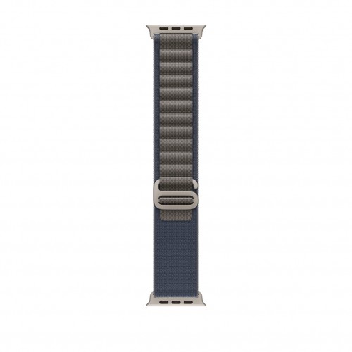 Curea THD Alpine Loop, compatibila Apple Watch Ultra2 49 mm, Apple Watch 45 mm seria 9, Apple Watch SE 44 mm, marime universala, culoarea Albastru/Gri