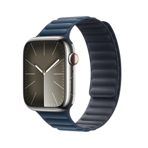 Curea smartwatch magnetica, THD, compatibila Apple Watch 46 mm seria 10, marime universala, albastru inchis