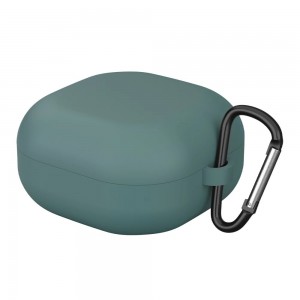 Husa THD pentru protectia castilor Samsung Galaxy Buds2 Pro, culoarea verde midnight, cu carlig de prindere