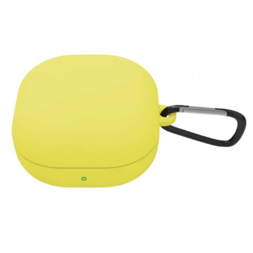 Husa THD pentru protectia castilor Samsung Galaxy Buds2 Pro, culoarea galben, cu carlig de prindere