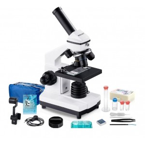 Microscop Monocular Bebang ZX-01, 100X-2000X pentru Copii si Adulti, Kit Microscopie pentru Experimente, Studenti si Incepatori, Iluminare LED, pentru Scoala, Laborator si Acasa, livrare 7-9 zile