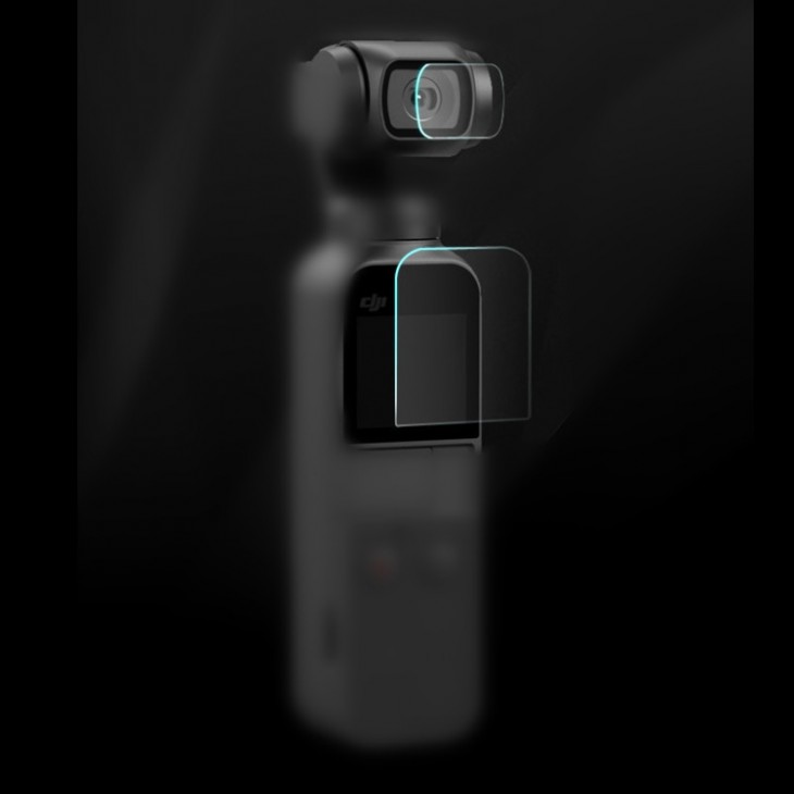 Set 3 sticle de protectie, STARTRC, display si lentila camerei DJI Osmo Pocket 2