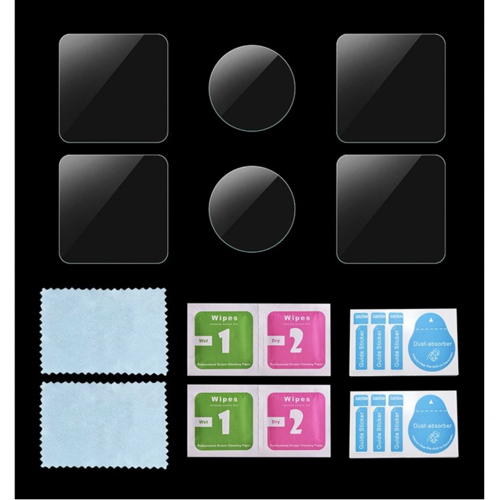 Set sticla protectie display si lentila, marca Surewo, pentru camera DJI Action 2