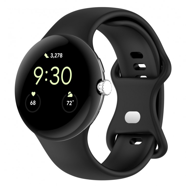 Curea Bratara THD pentru Google Pixel Watch3 45 mm, marimea M/L, neagra