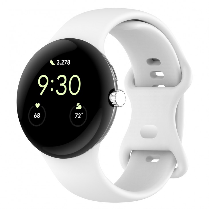 Curea Bratara THD pentru Google Pixel Watch3 41 mm, marimea S/M, alba
