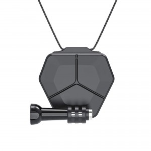 Sistem magnetic Surewo pentru prinderea camerelor DJI Action 2, Action 1, GoPro Hero 13,12,11,10,9,8,7,6,5,4  pe haine, negru