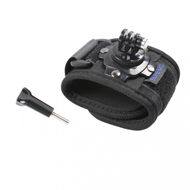 Sistem marca Surewo pentru montarea la incheietura mainii a camerelor sport GoPro Hero 13,12,11,10,9,8,7,6, DJI Osmo Action, YI Xiaomi rotire 360 grade
