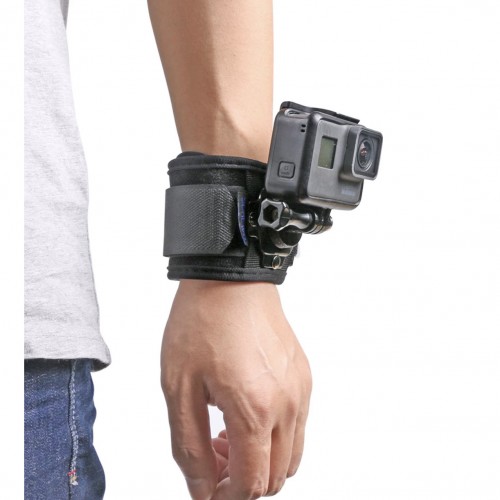Sistem marca Surewo pentru montarea la incheietura mainii a camerelor sport GoPro Hero 13,12,11,10,9,8,7,6, DJI Osmo Action, YI Xiaomi rotire 360 grade