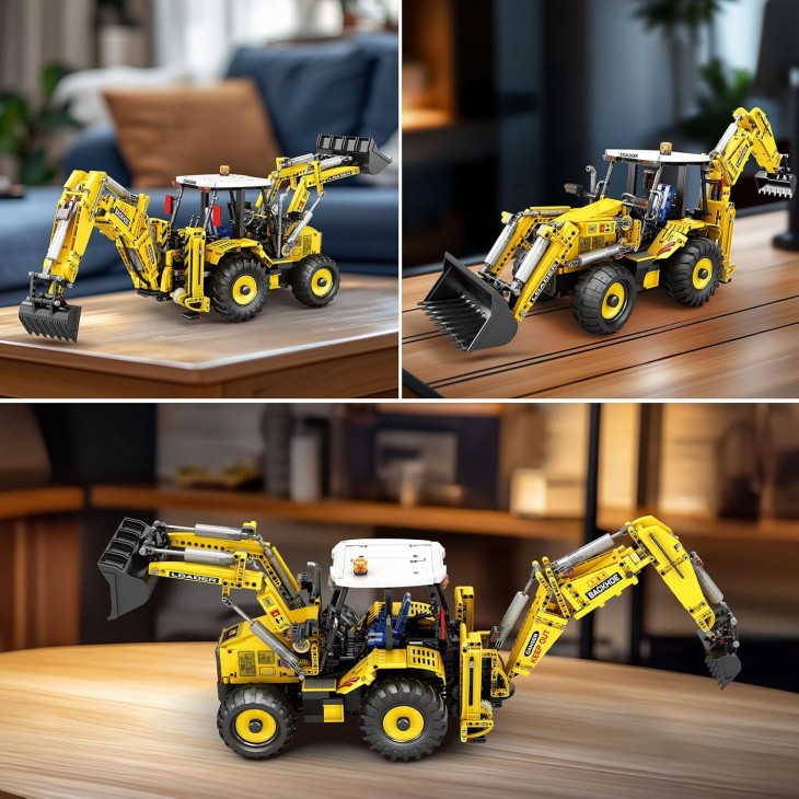 Set de construcție Reobrix Loader 22018, Incarcator frontat, 2231 piese, model tehnic pentru copii și adulți