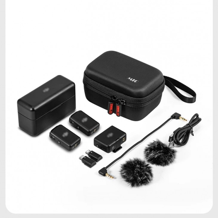 Geanta transport, STARTRC, pentru microfonul DJI Mic 2, DJI Mic 1 si accesorii, neagra