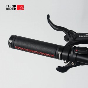 Mansoane ghidon, ThinkRider THK01,  piele sintentica pentru bicicleta, mountain bike, e-bike, diametru 22.2 mm