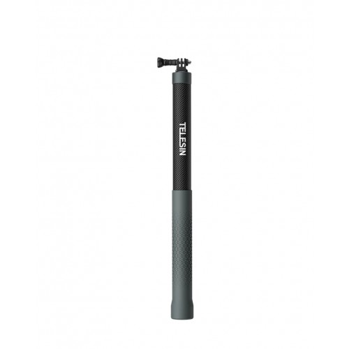 Selfie stick Telesin, compatibil cu GoPro Hero 13,12,11,10, Insta 360 X3, Osmo Action 4, Action 3 invizibil, material carbon, lungime 3 metri