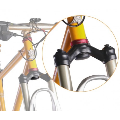 Sistem ascundere tracker Airtag, THD, atasabil la bicicleta in furca, negru Sistem ascundere tracker Airtag, THD, atasabil la bicicleta in furca, negru