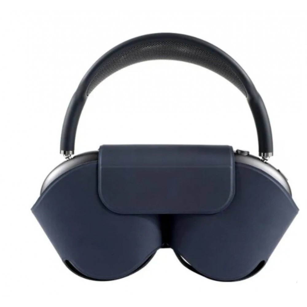 Husa protectie Airpods Max, marca THD, inchidere magnetica, albastru inchis