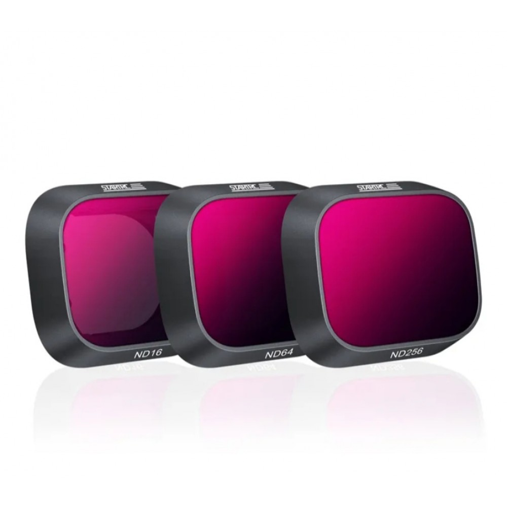 Set profesional 3 filtre, STARTRC, compatibile cu DJI Mini 3 Pro, ND16, ND64, ND256