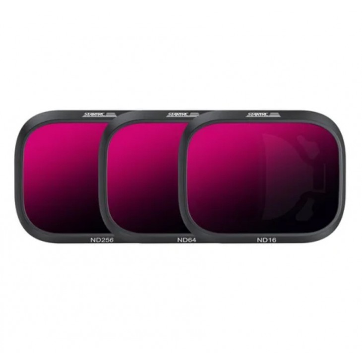 Set profesional 3 filtre, STARTRC, compatibile cu DJI Mini 3 Pro, ND16, ND64, ND256