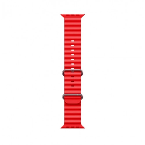 Curea smartwatch,THD, modelul Ocean, compatibila cu Apple Watch Ultra2 49 mm, Apple Watch 45 mm seria 9, Apple Watch SE 44 mm, marime universala, Rosu