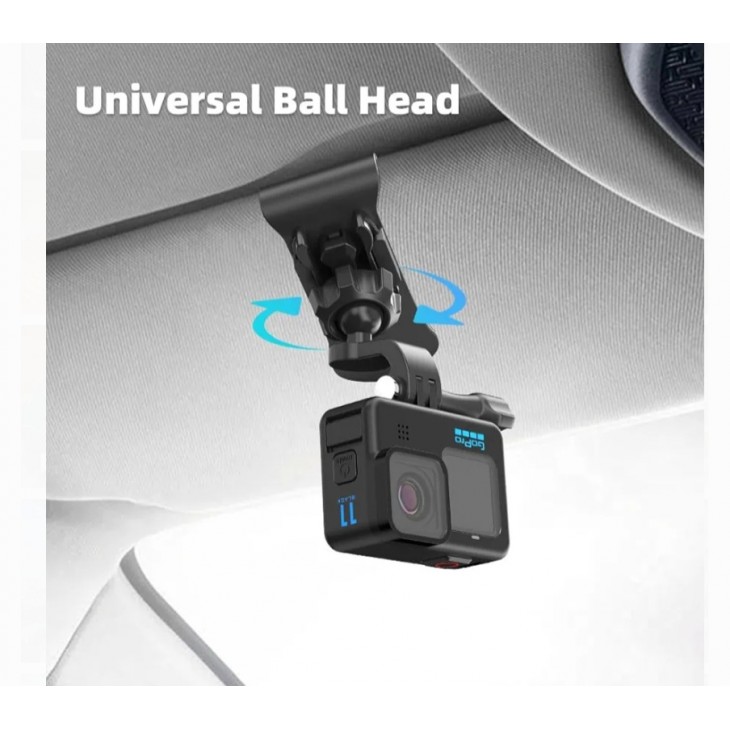 Clema Surewo pentru parasolar auto, compatibil cu GoPro Hero 13 12 11 10 9 8 7 6 5, DJI Osmo Action 4, Action 3