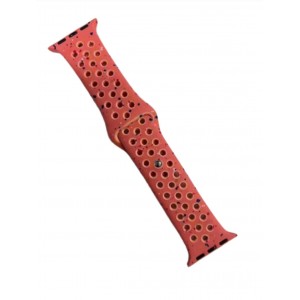 Curea sport, THD, tip Nike Magic Ember, compatibila Apple Watch 41 mm seria 9, Apple Watch SE 40 mm, portocaliu