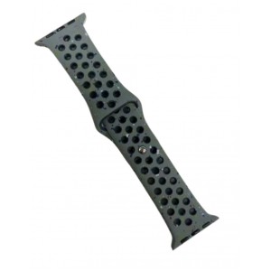 Curea sport, THD, tip Nike Cargo Khaki, compatibila Apple Watch 45 mm seria 9, Apple Watch SE 44 mm, kaki