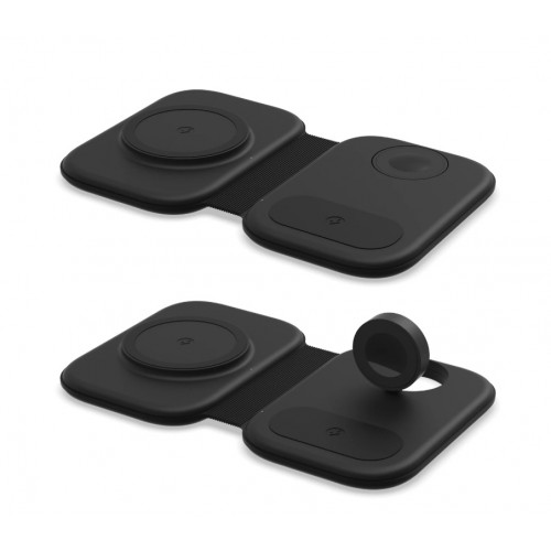 Incarcator wireless 3 in 1, IKATAK, compatibil iPhone 16,15,14,13,12, Apple Watch, Airpods, putere 3W/15W, pliabil