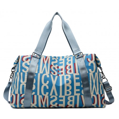 Geanta sport pentru sala, TAIKESEN M-06, impermeabila, dimensiune 52x21x29 cm, Albastru