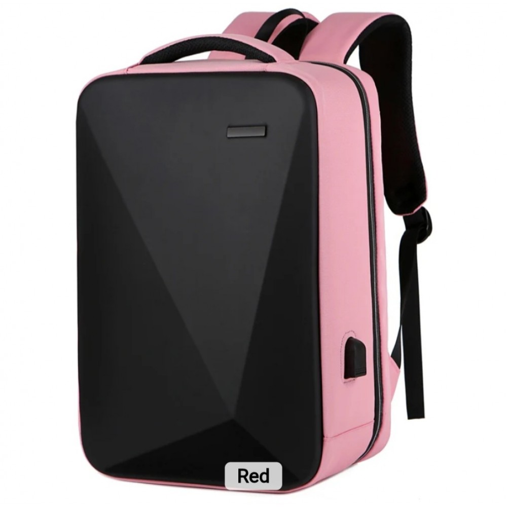 Rucsac TAIKESEN TK-L1, smart casual, rezistent la apa, buzunar anti furt, cu port USB, roz
